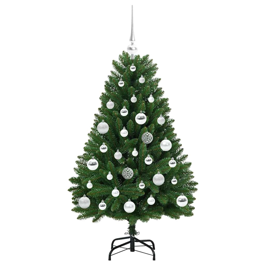 Mű karácsonyfa 150 LED-del Zöld 120 cm PVC és fém