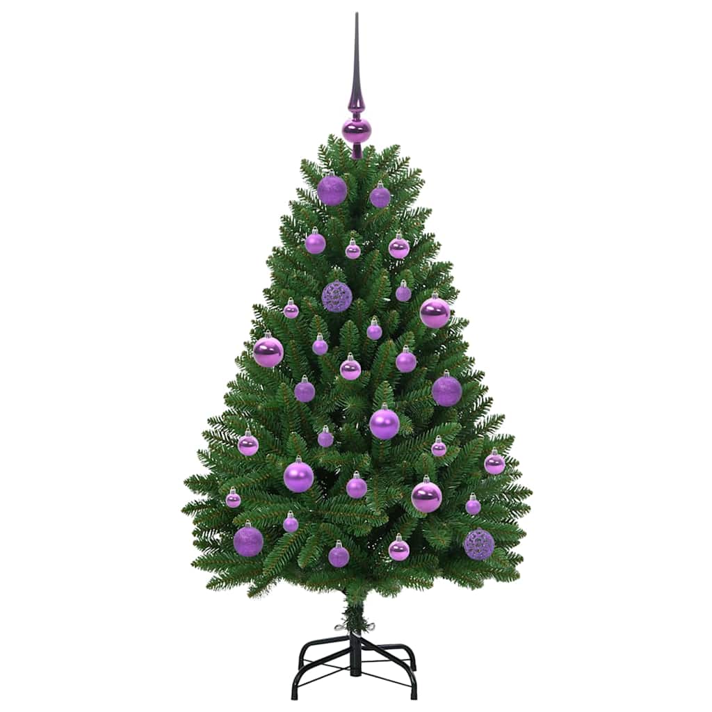 Mű karácsonyfa 150 LED-del Zöld 120 cm PVC és fém
