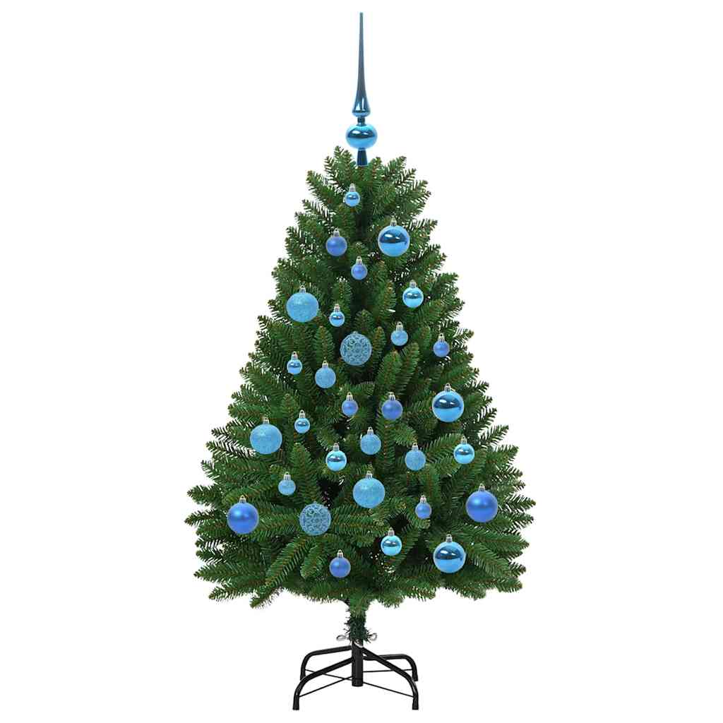 Mű karácsonyfa 150 LED-del Zöld 120 cm PVC és fém
