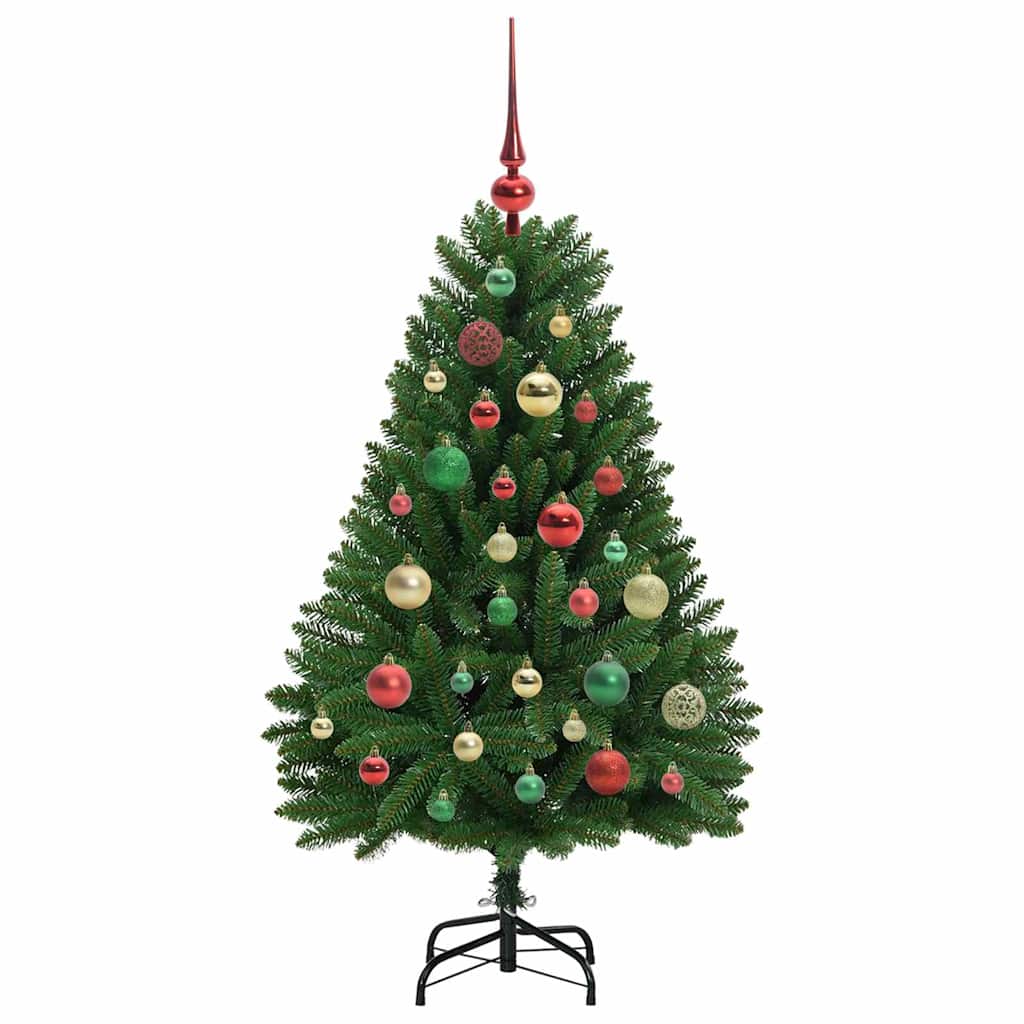 Mű karácsonyfa 150 LED-del Zöld 120 cm PVC és fém