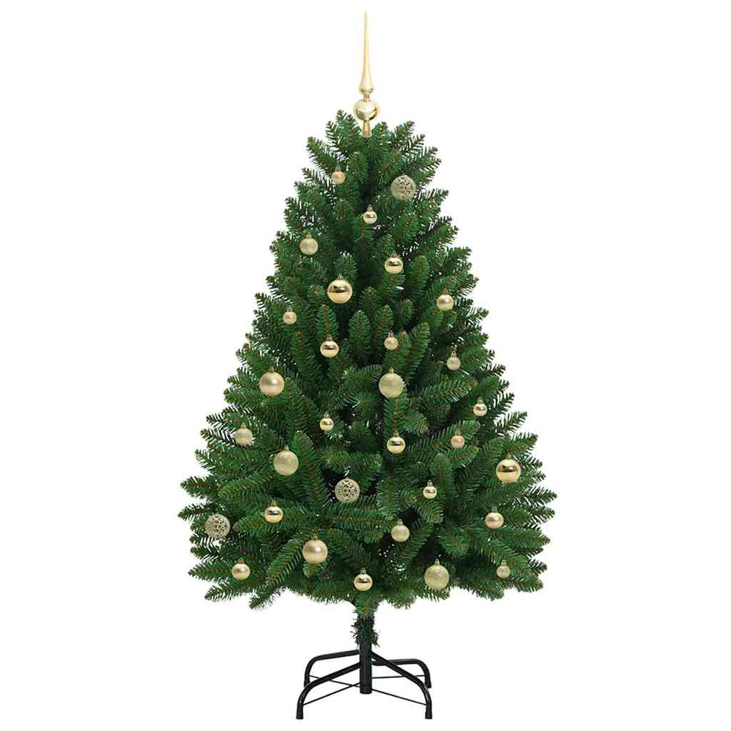 Mű karácsonyfa 150 LED-del Zöld 150 cm PVC és fém