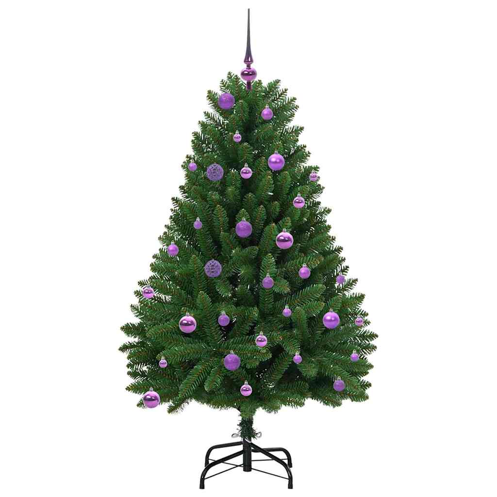 Mű karácsonyfa 150 LED-del Zöld 150 cm PVC és fém