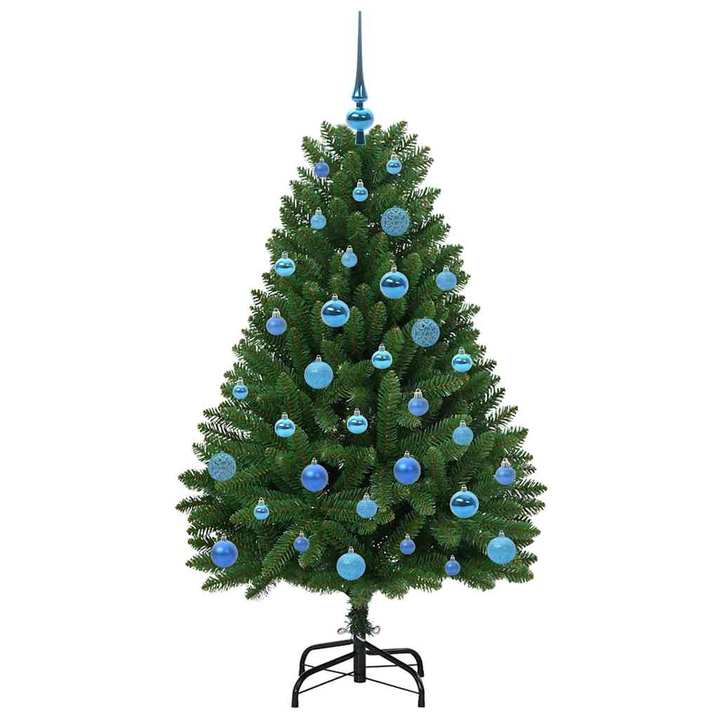 Mű karácsonyfa 150 LED-del Zöld 150 cm PVC és fém