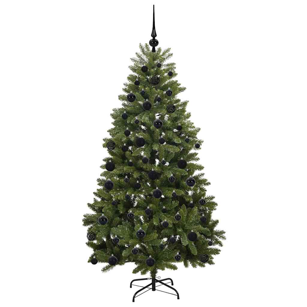 Mű karácsonyfa 300 LED-del Zöld 180 cm PVC és fém