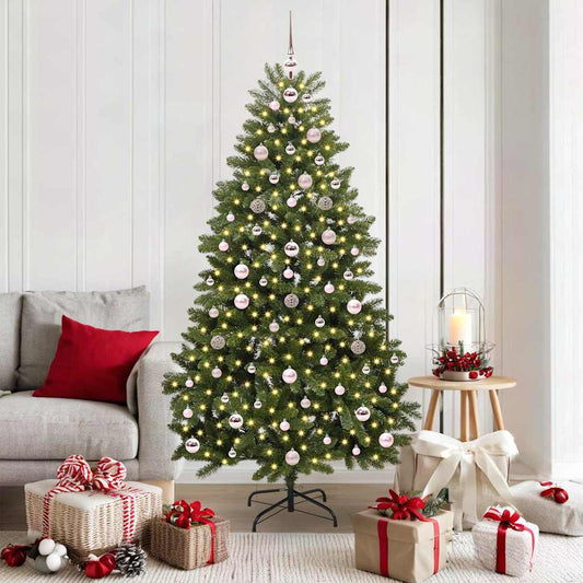 Mű karácsonyfa 300 LED-del Zöld 180 cm PVC és fém