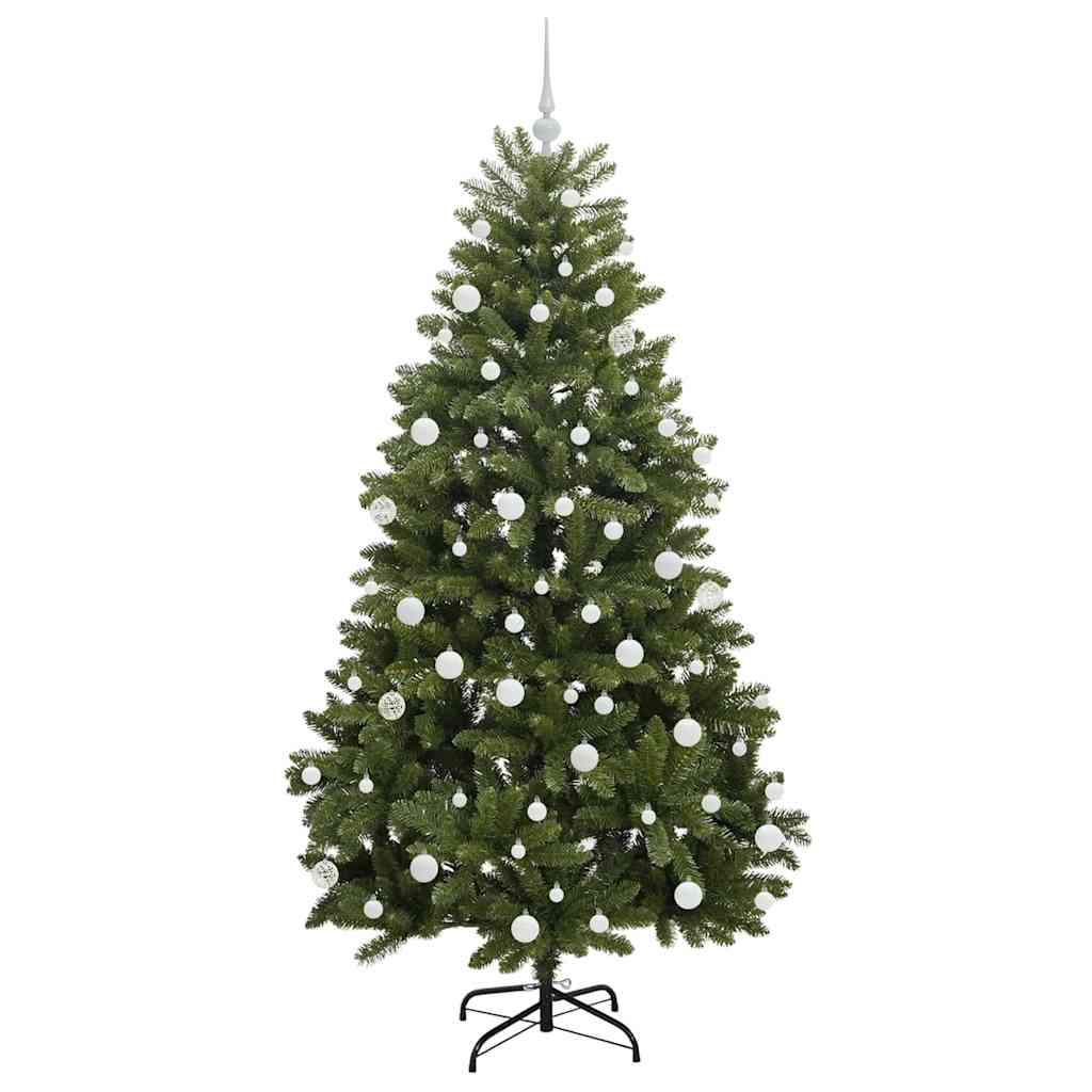 Mű karácsonyfa 300 LED-del Zöld 180 cm PVC és fém