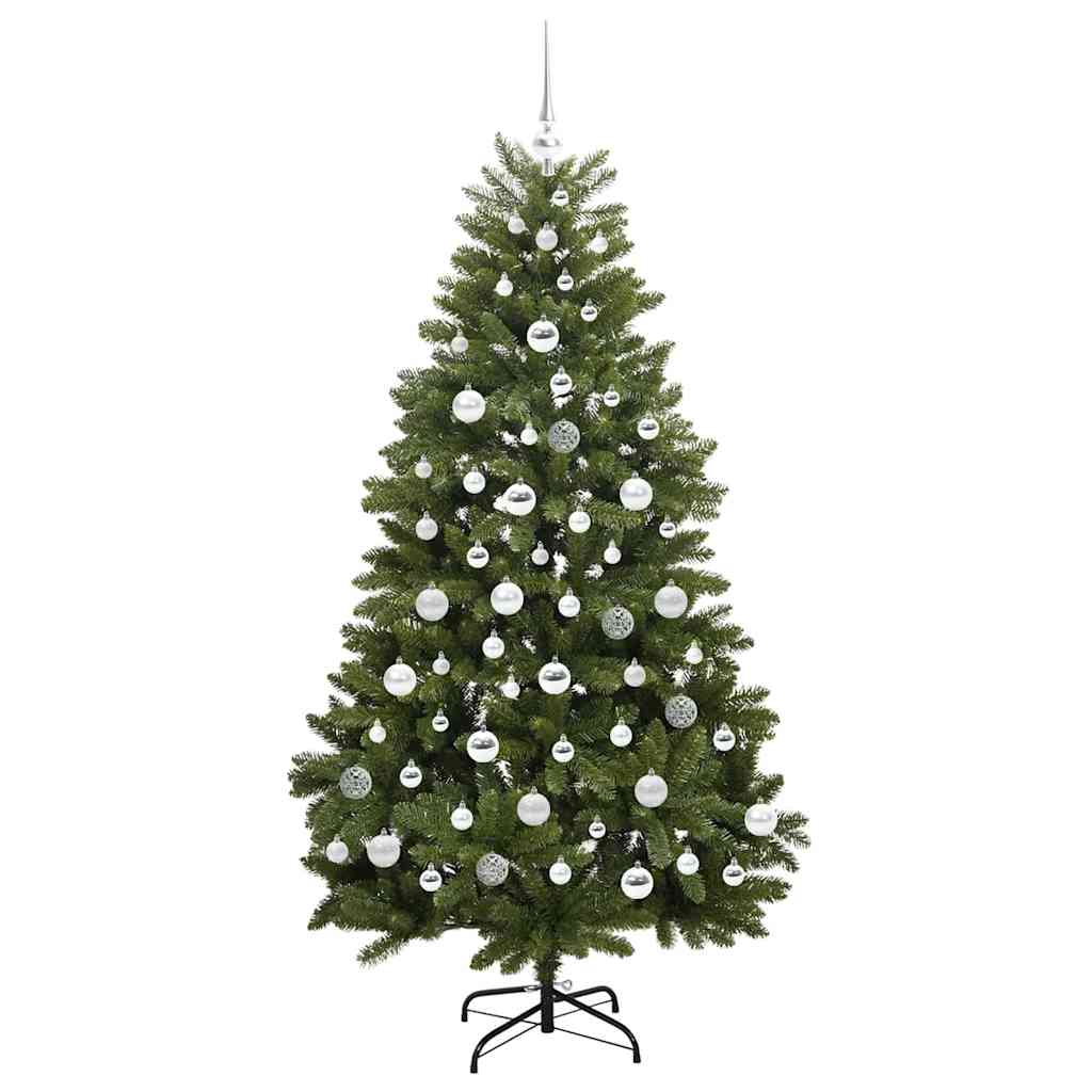 Mű karácsonyfa 300 LED-del Zöld 180 cm PVC és fém