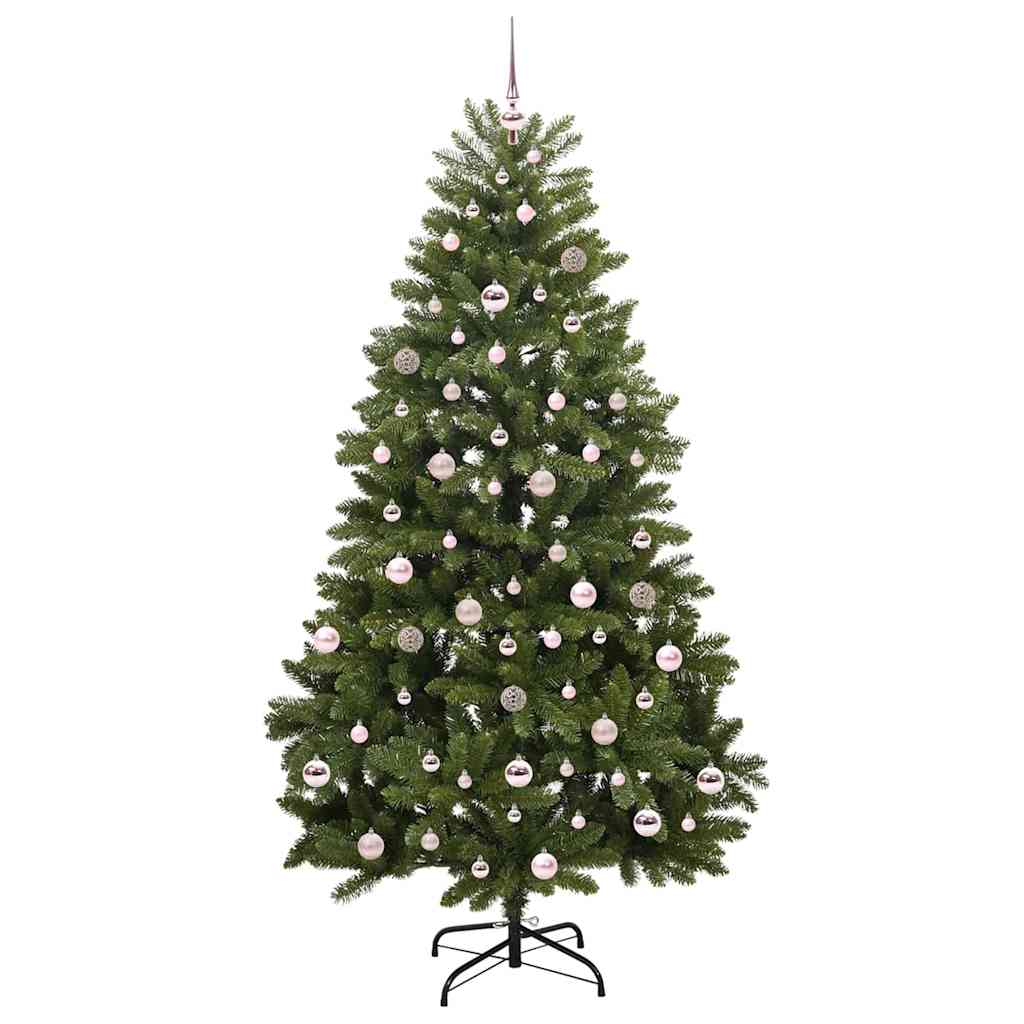 Mű karácsonyfa 300 LED-del Zöld 210 cm PVC és fém