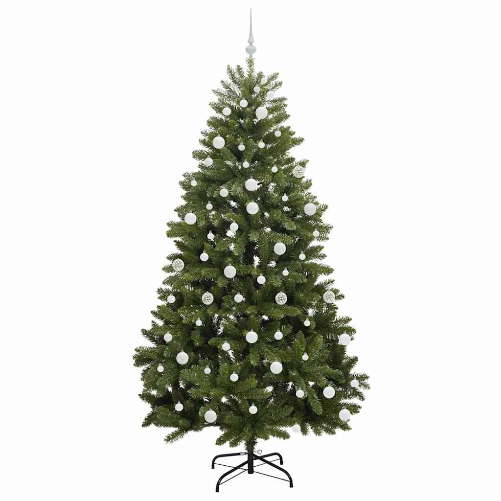 Mű karácsonyfa 300 LED-del Zöld 210 cm PVC és fém