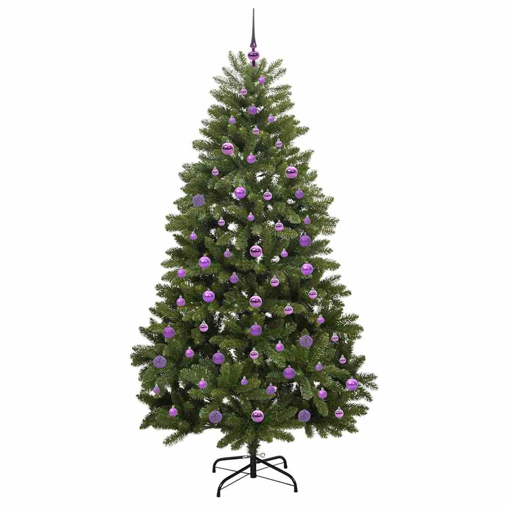 Mű karácsonyfa 300 LED-del Zöld 210 cm PVC és fém