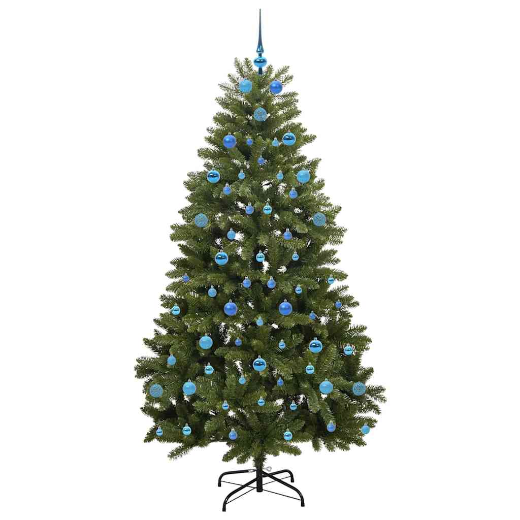 Mű karácsonyfa 300 LED-del Zöld 210 cm PVC és fém