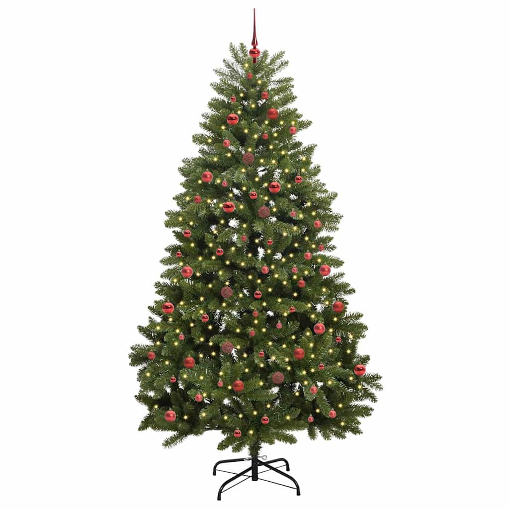 Mű karácsonyfa 300 LED-del Zöld 240 cm PVC és fém