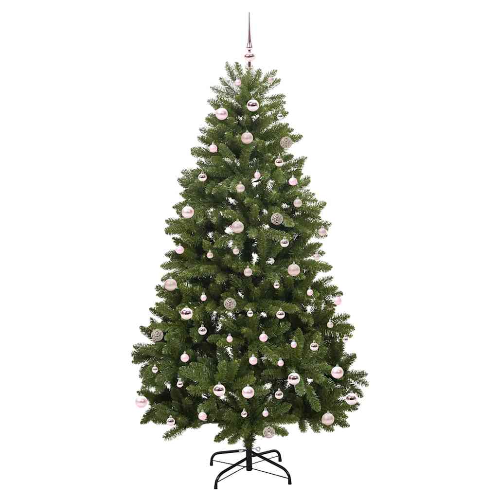 Mű karácsonyfa 300 LED-del Zöld 240 cm PVC és fém