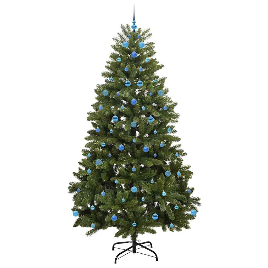 Mű karácsonyfa LED -es lámpákkal Zöld 240 cm PVC és fém