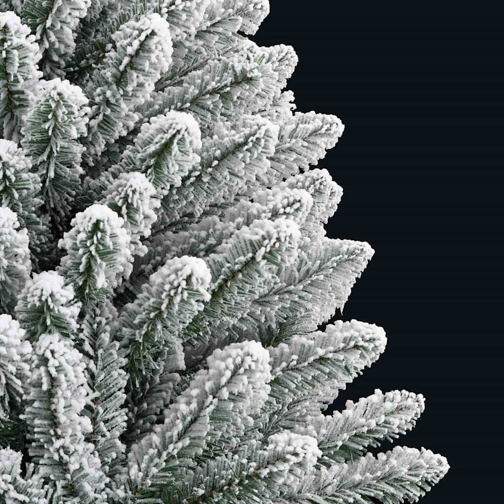 Mű karácsonyfa 150 LED-del Zöld és Fehér 120 cm PVC és fém