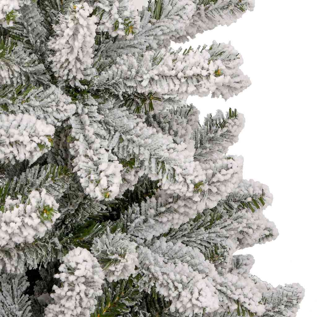 Mű karácsonyfa 300 LED-del Zöld és Fehér 210 cm PVC és fém