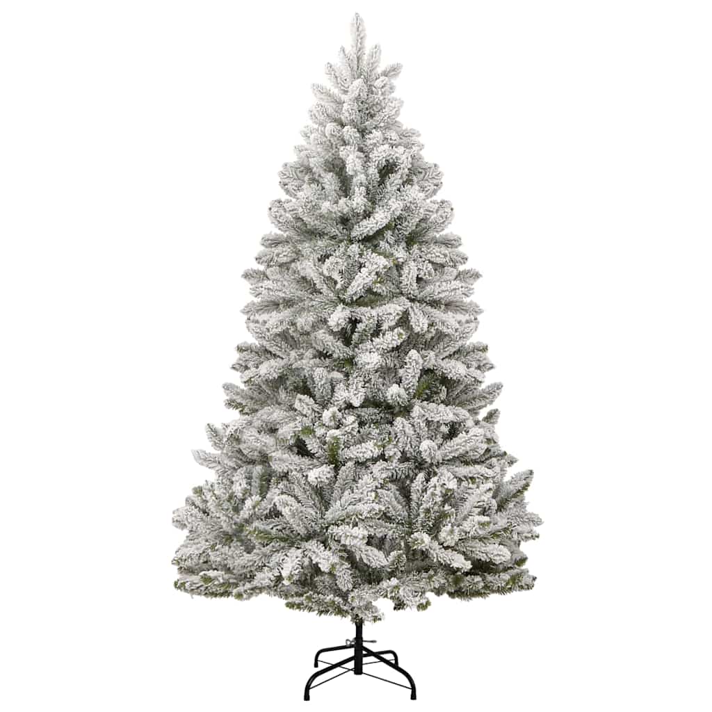 Mű karácsonyfa 300 LED-del Zöld és Fehér 270 cm PVC és fém