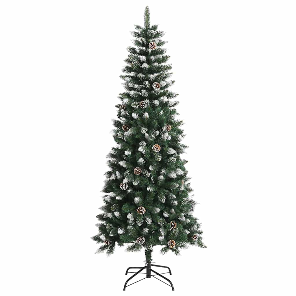 Mű karácsonyfa 300 LED-del Zöld 180 cm PVC és Műanyag és Acél