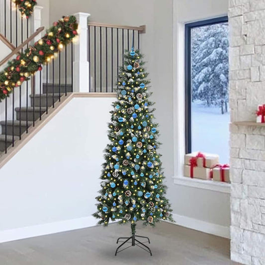 Mű karácsonyfa 300 LED-del Zöld 240 cm PVC és Műanyag és Acél