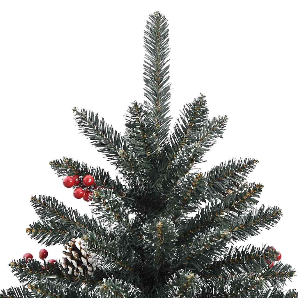 Mű karácsonyfa 150 LED-del Zöld 150 cm PVC és Műanyag és Acél
