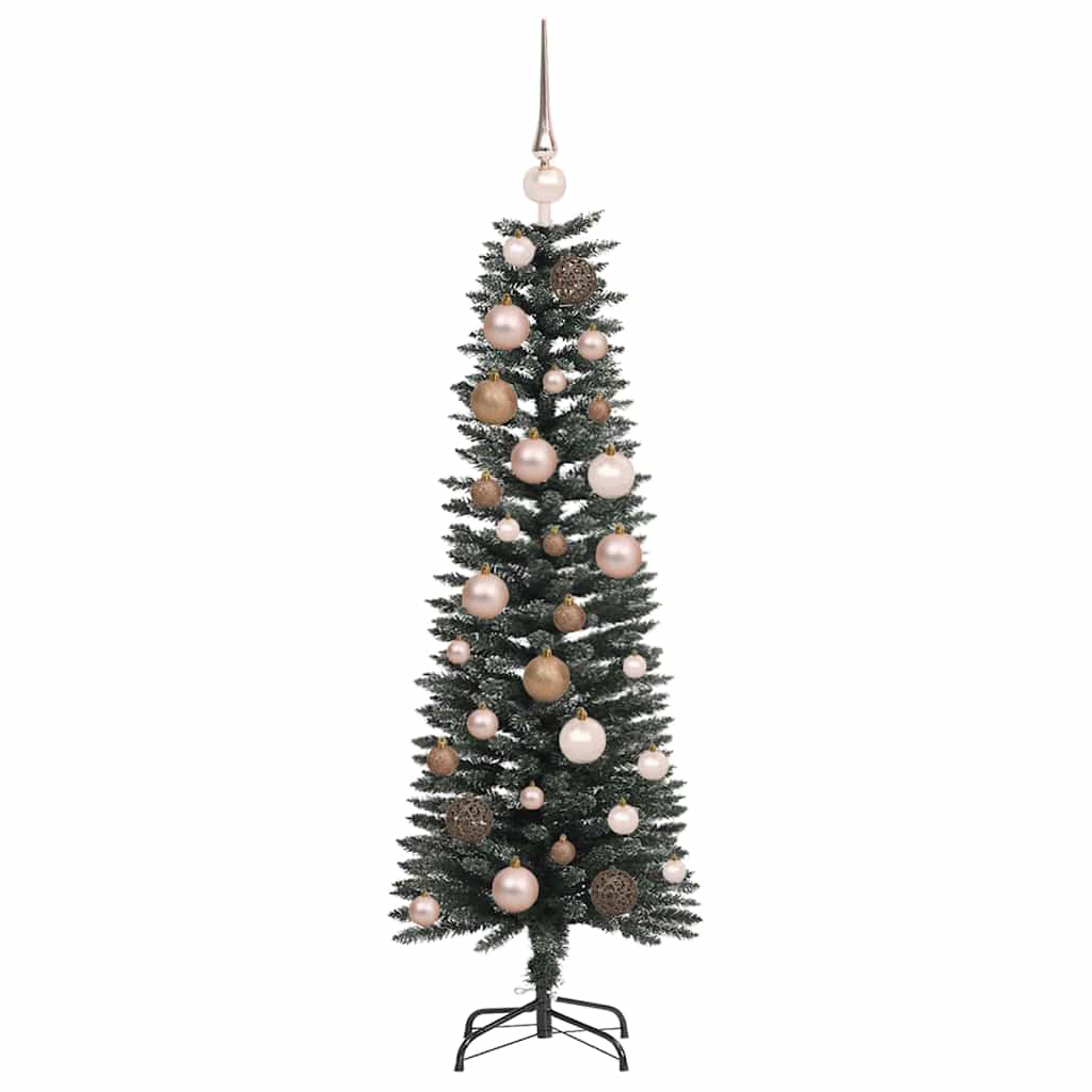 Mű karácsonyfa 150 LED-del Zöld 120 cm PVC és Műanyag és Acél