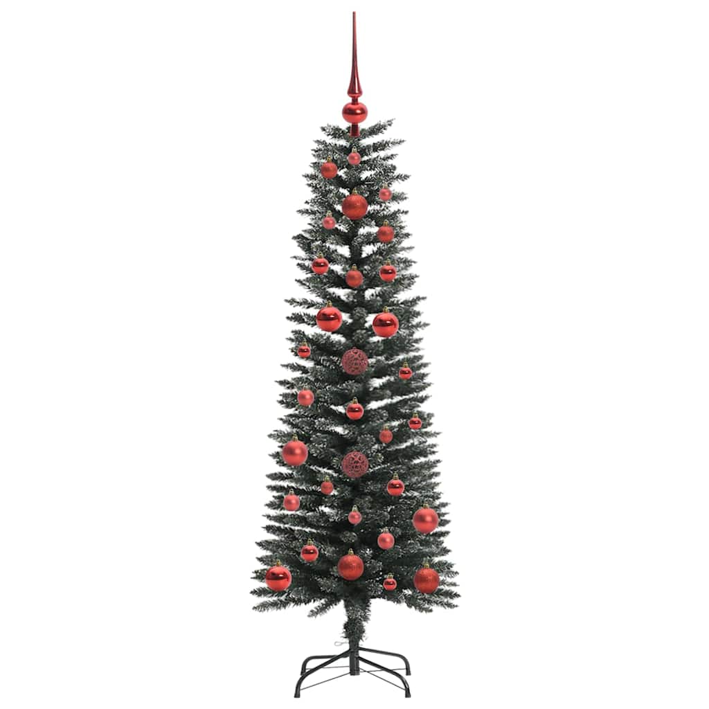Mű karácsonyfa 150 LED-del Zöld 120 cm PVC és Műanyag és Acél