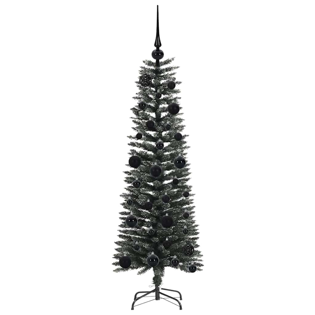 Mű karácsonyfa 150 LED-del Zöld 120 cm PVC és Műanyag és Acél