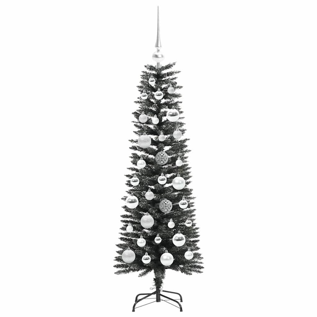 Mű karácsonyfa 150 LED-del Zöld 120 cm PVC és Műanyag és Acél