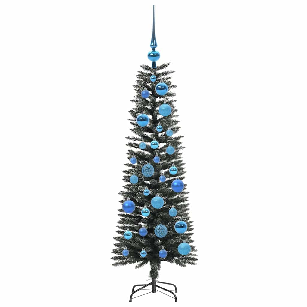 Mű karácsonyfa 150 LED-del Zöld 120 cm PVC és Műanyag és Acél
