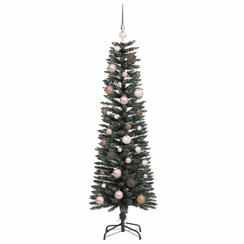 Mű karácsonyfa 150 LED-del Zöld 150 cm PVC és Műanyag és Acél