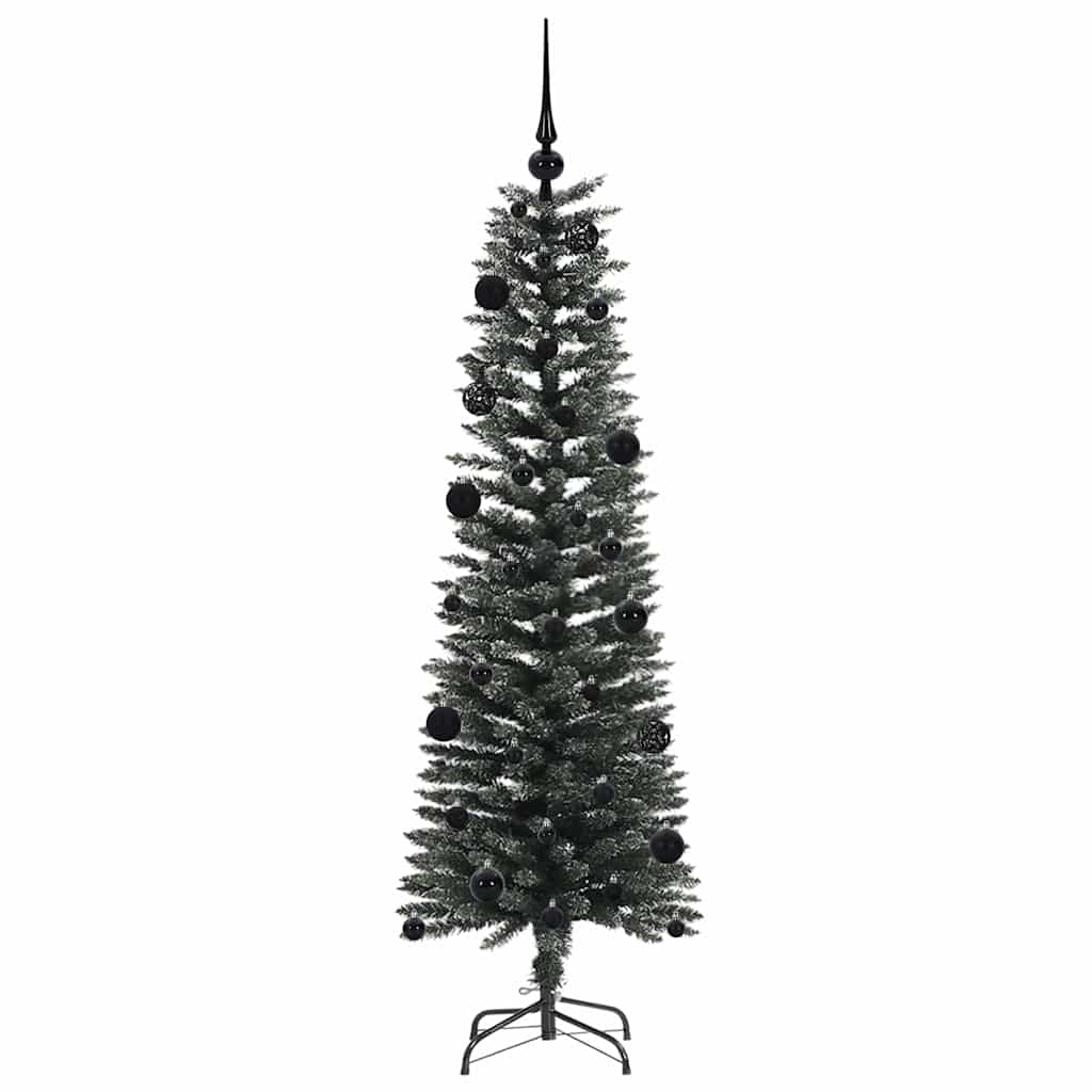Mű karácsonyfa 150 LED-del Zöld 150 cm PVC és Műanyag és Acél