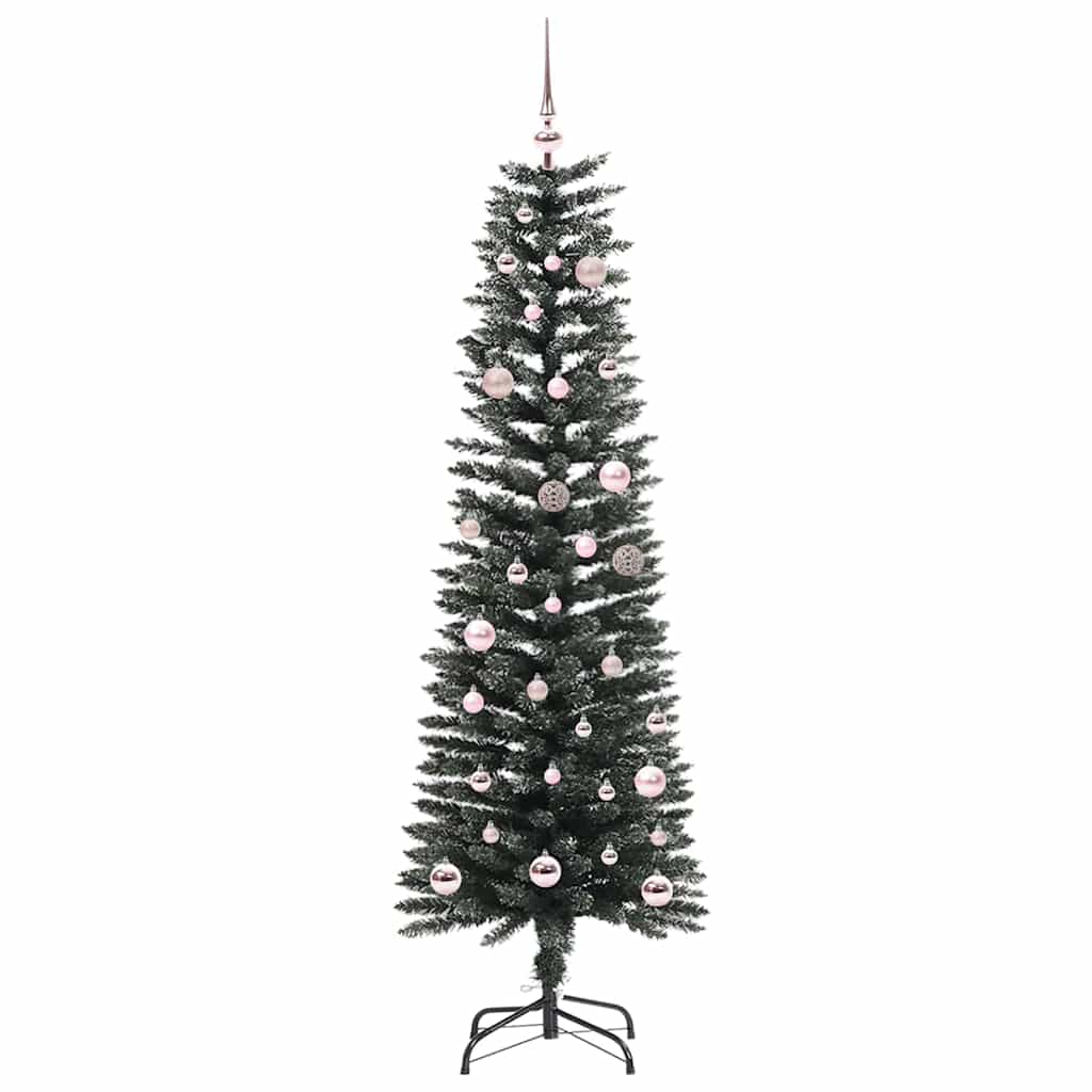 Mű karácsonyfa 150 LED-del Zöld 150 cm PVC és Műanyag és Acél