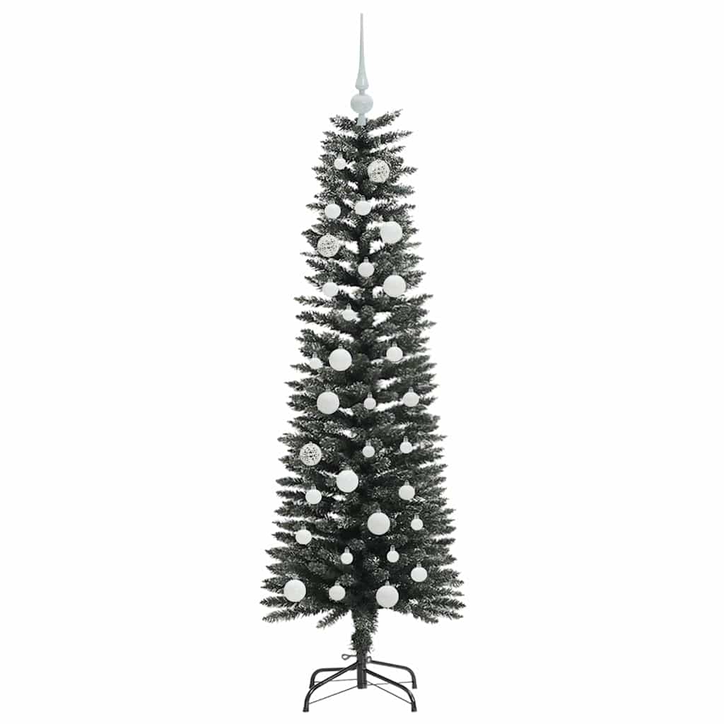 Mű karácsonyfa 150 LED-del Zöld 150 cm PVC és Műanyag és Acél