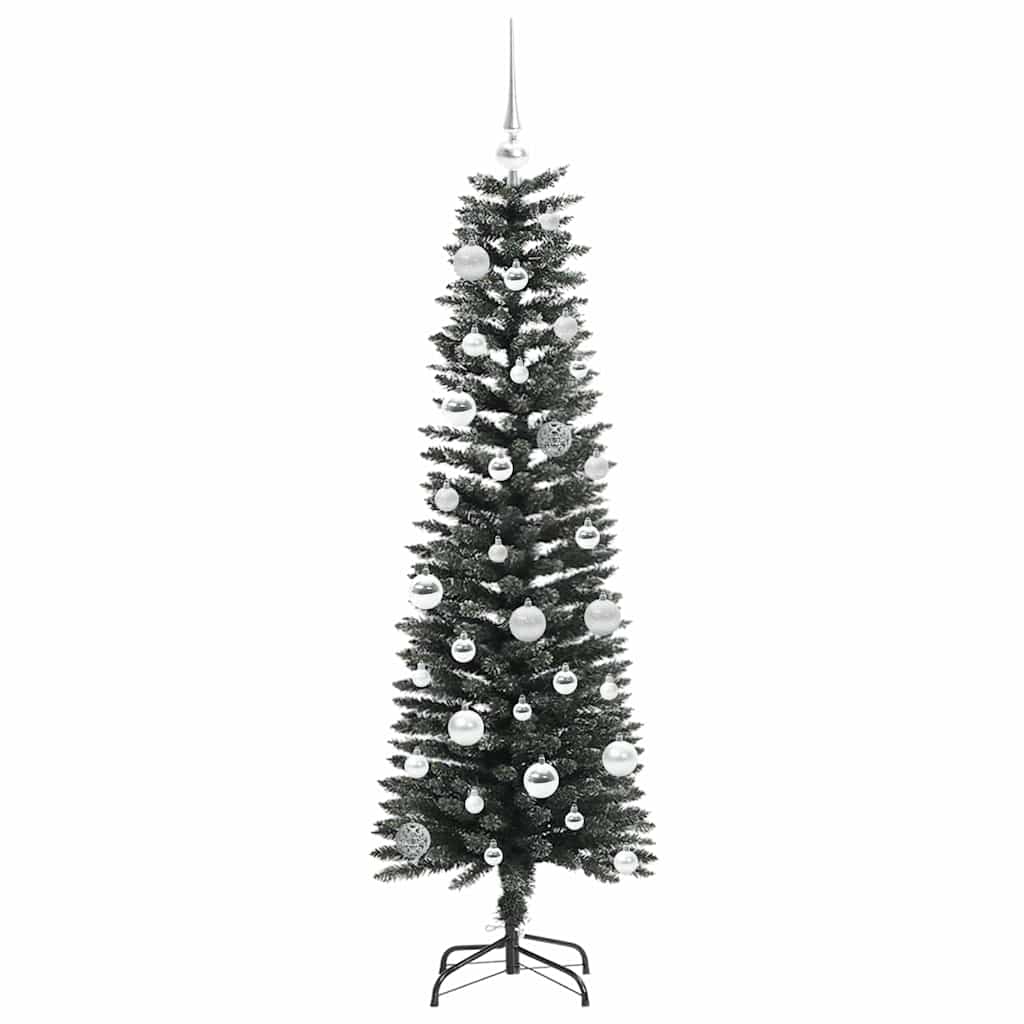 Mű karácsonyfa 150 LED-del Zöld 150 cm PVC és Műanyag és Acél
