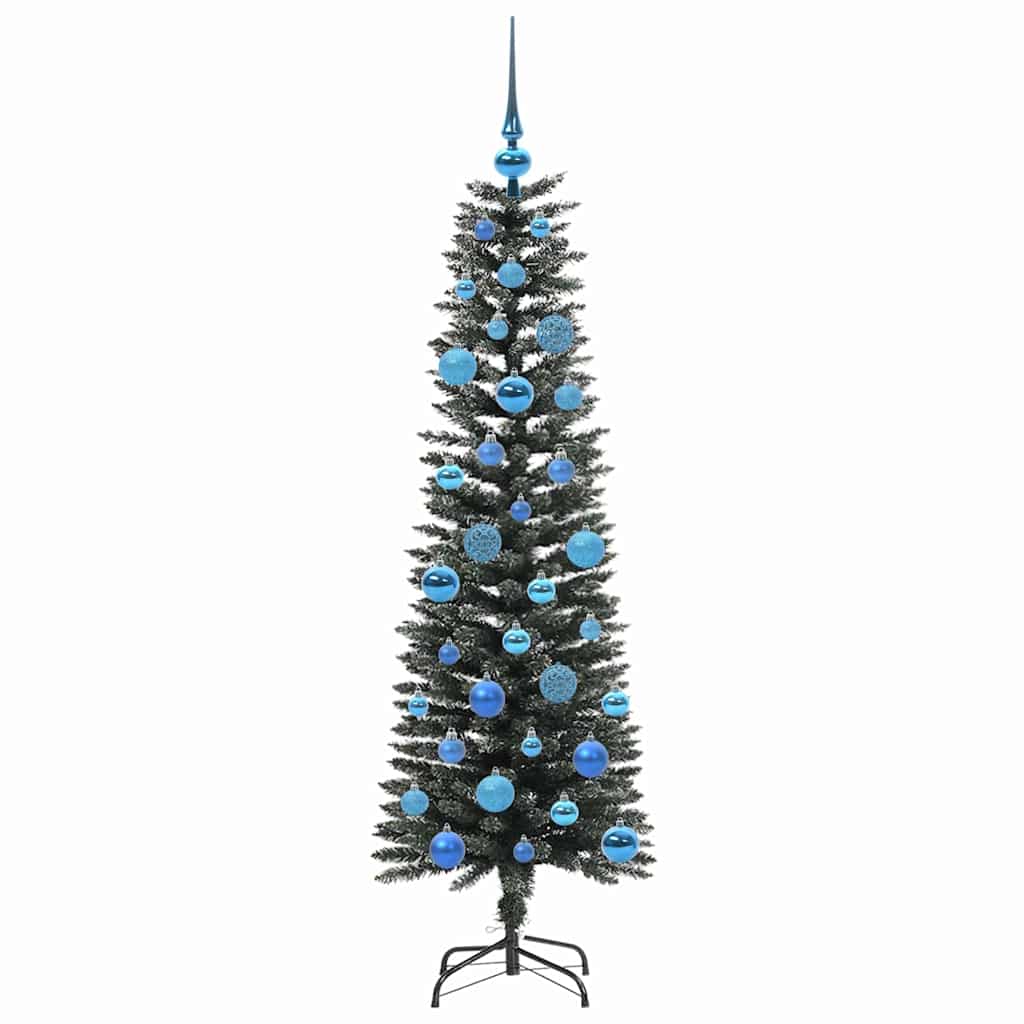 Mű karácsonyfa 150 LED-del Zöld 150 cm PVC és Műanyag és Acél