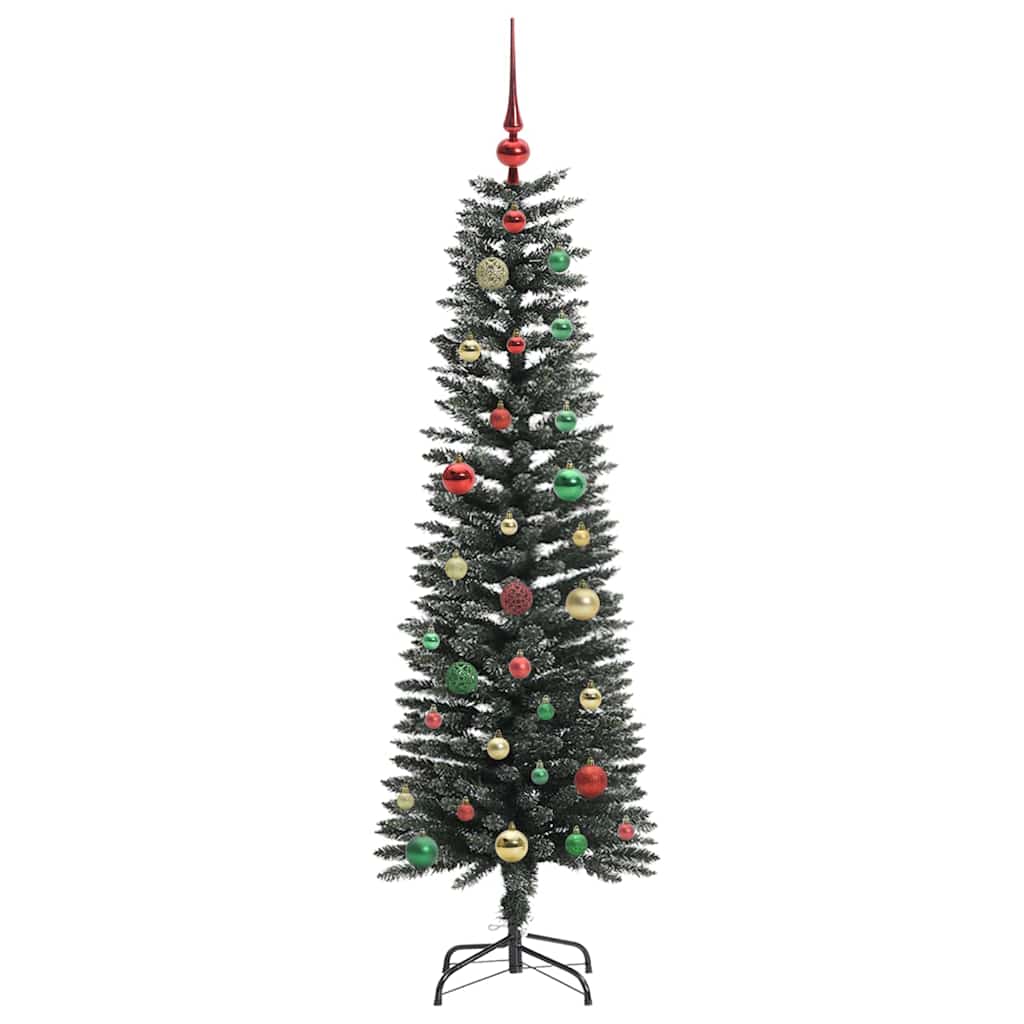 Mű karácsonyfa 150 LED-del Zöld 150 cm PVC és Műanyag és Acél