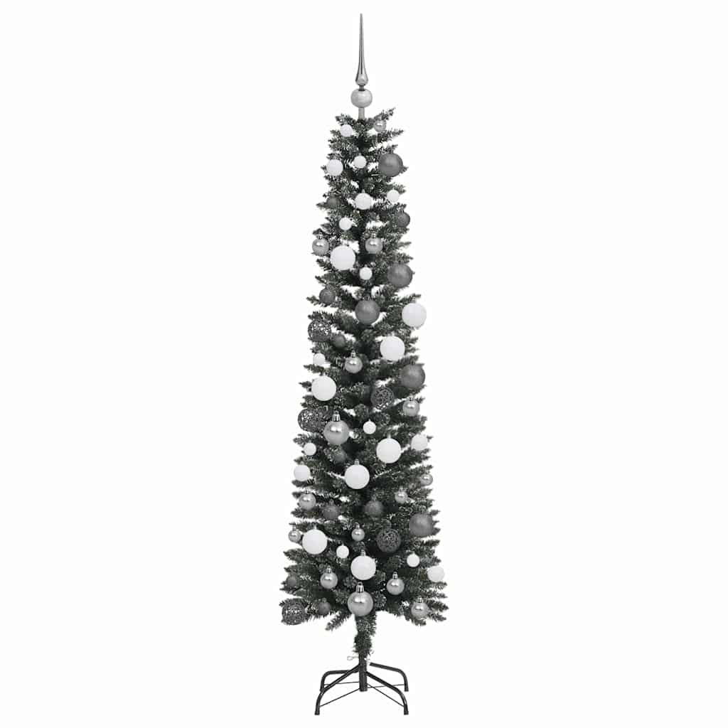 Mű karácsonyfa 300 LED-del Zöld 180 cm PVC és Műanyag és Acél