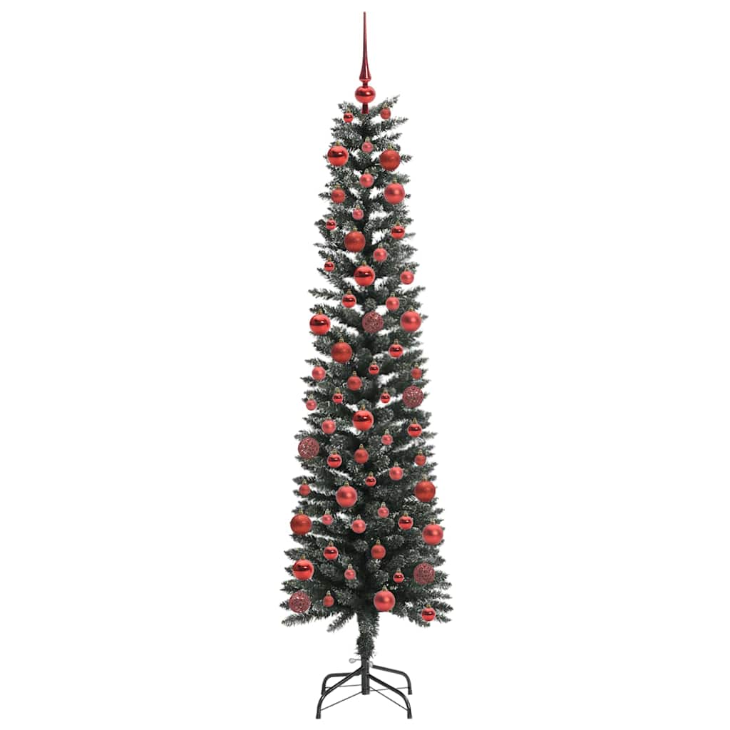 Mű karácsonyfa 300 LED-del Zöld 180 cm PVC és Műanyag és Acél