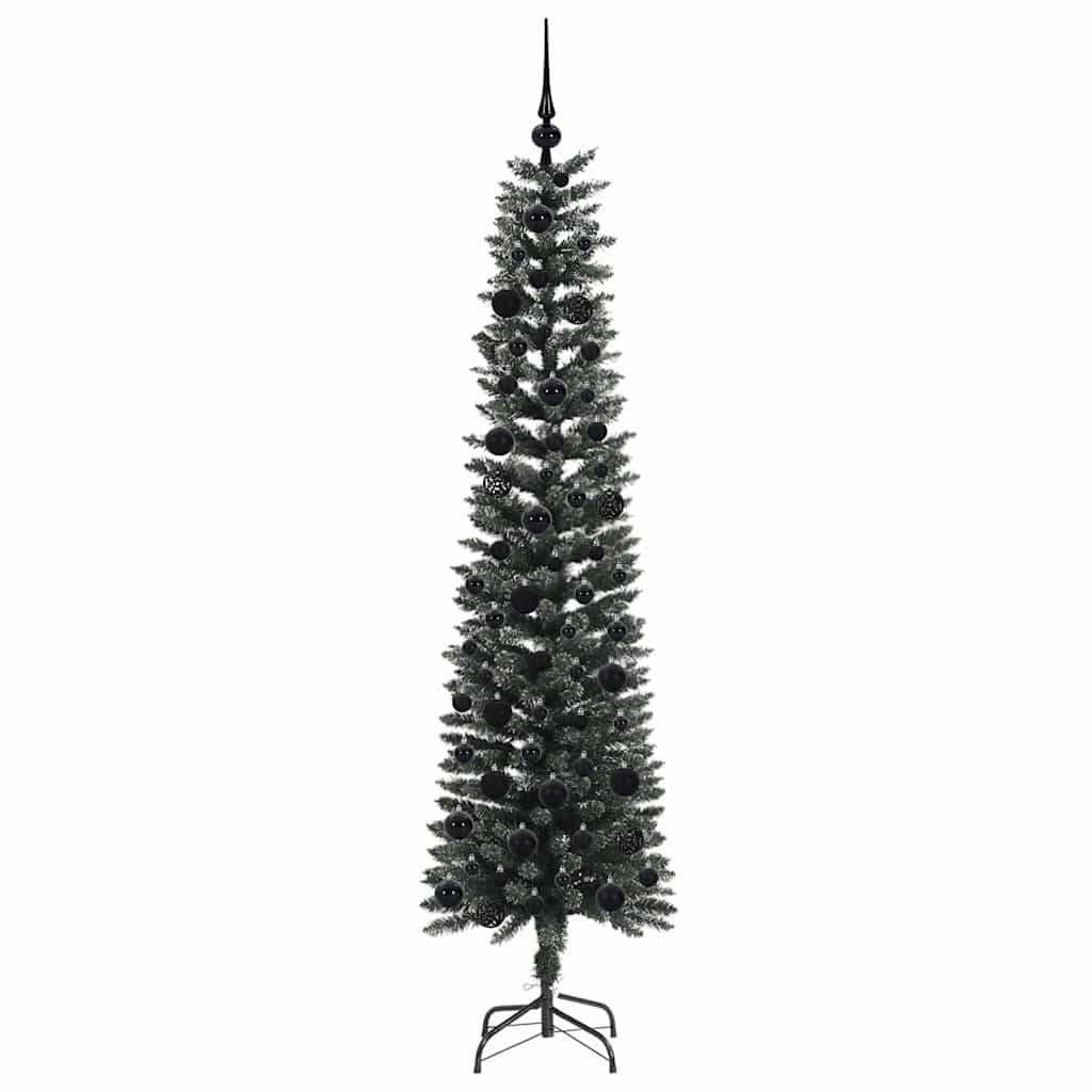 Mű karácsonyfa 300 LED-del Zöld 180 cm PVC és Műanyag és Acél