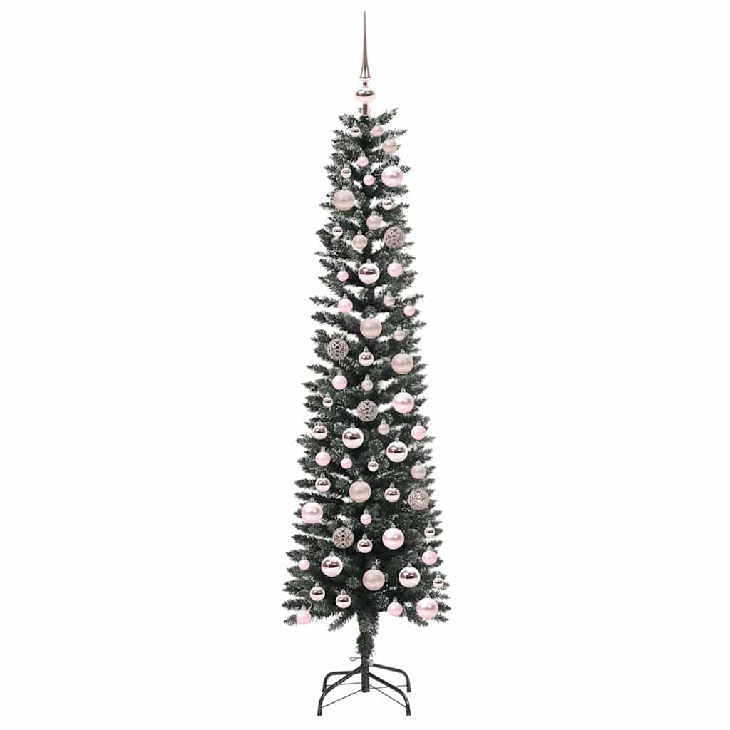 Mű karácsonyfa 300 LED-del Zöld 180 cm PVC és Műanyag és Acél