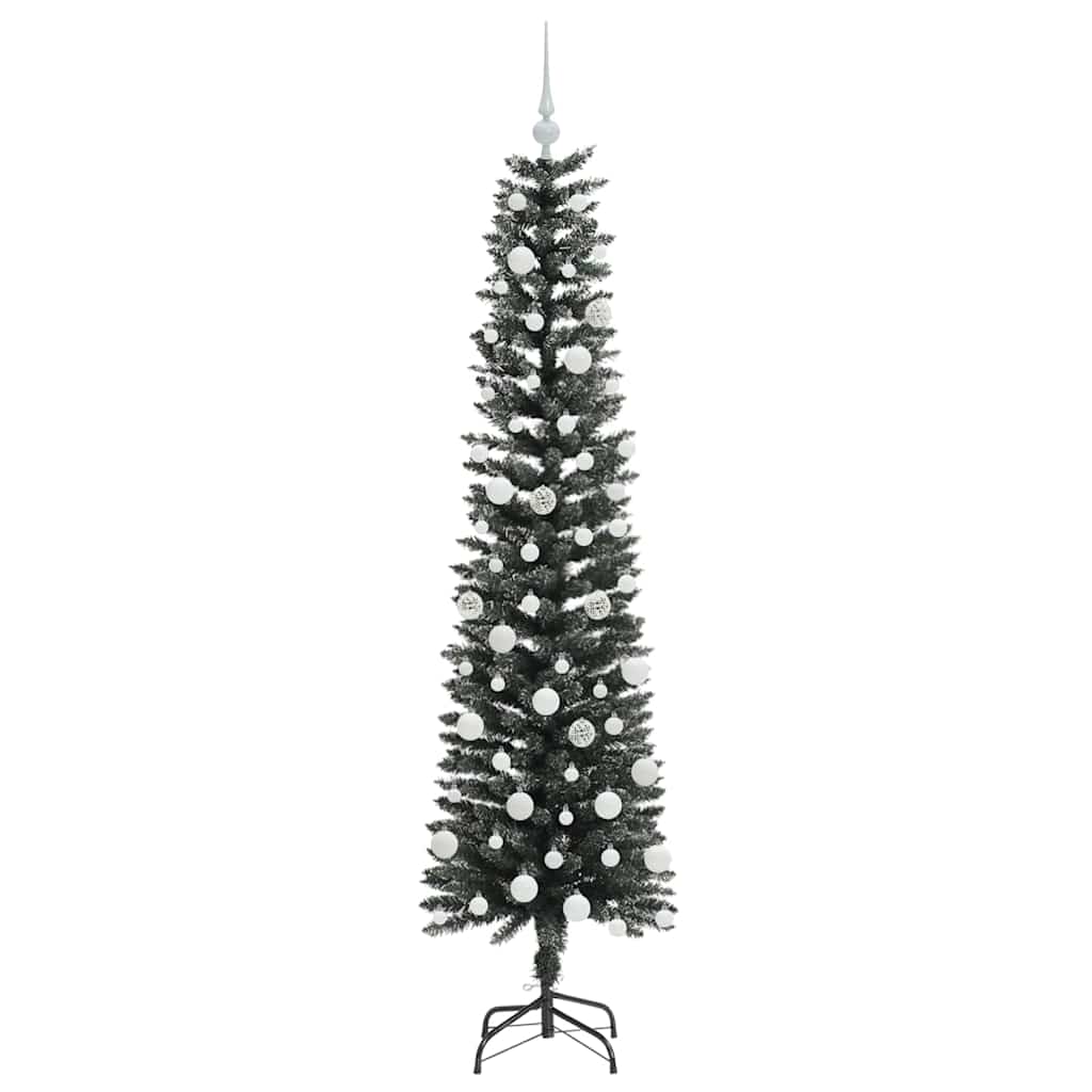Mű karácsonyfa 300 LED-del Zöld 180 cm PVC és Műanyag és Acél