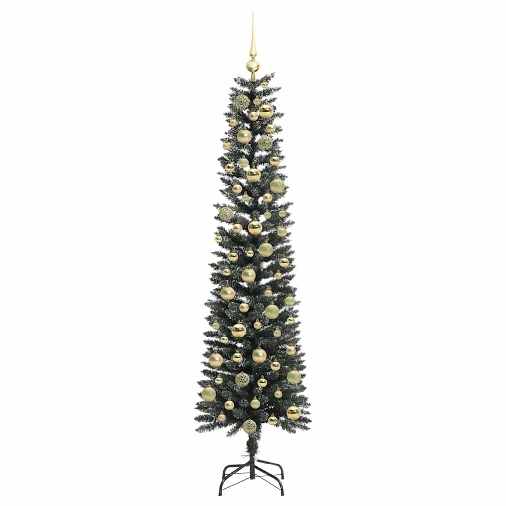 Mű karácsonyfa 300 LED-del Zöld 180 cm PVC és Műanyag és Acél
