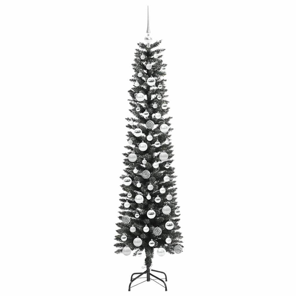 Mű karácsonyfa 300 LED-del Zöld 180 cm PVC és Műanyag és Acél