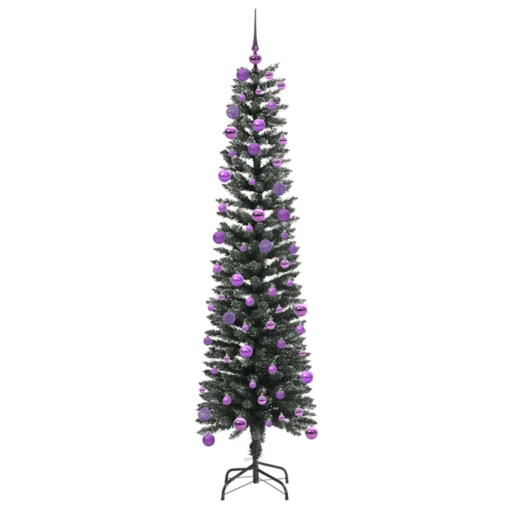 Mű karácsonyfa 300 LED-del Zöld 180 cm PVC és Műanyag és Acél