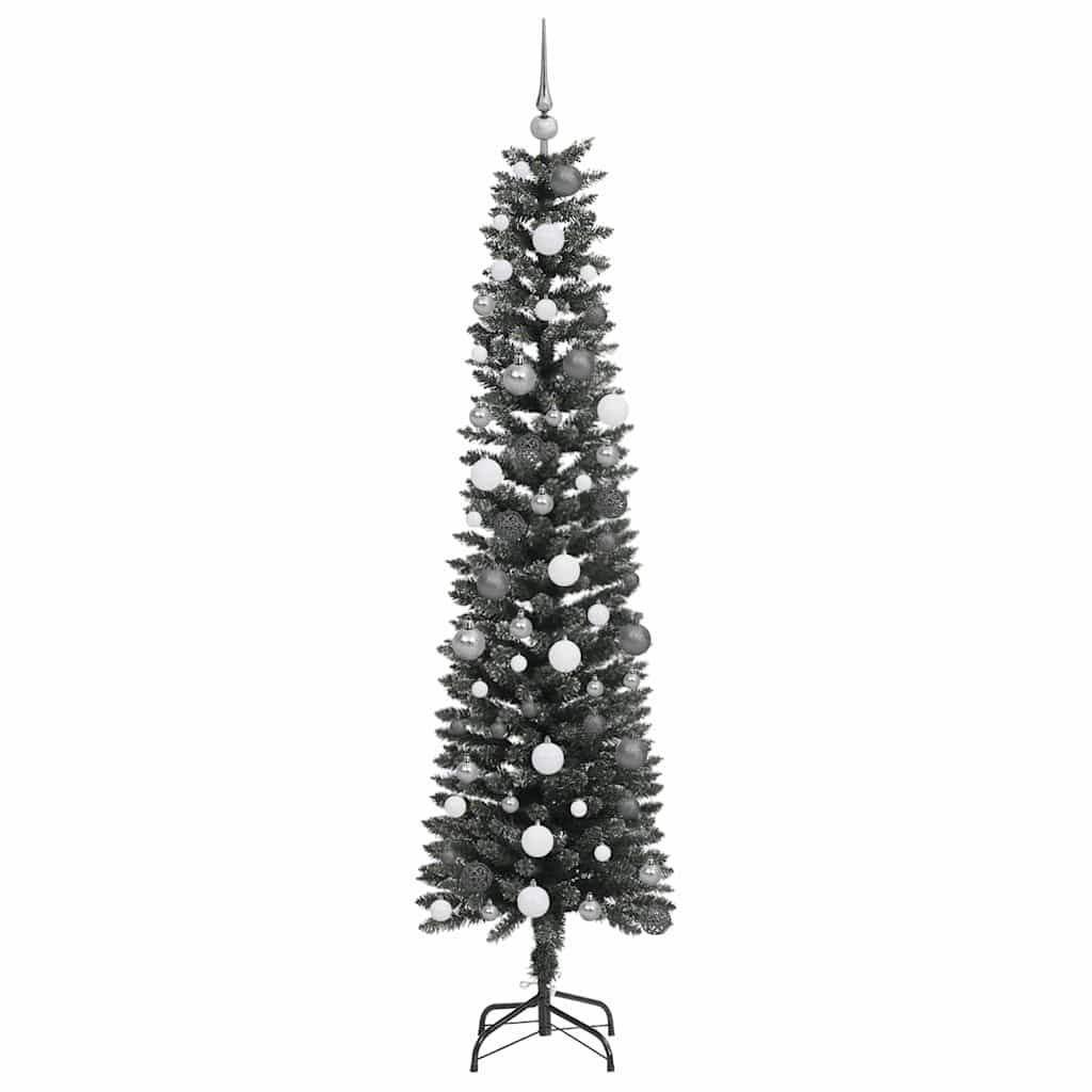 Mű karácsonyfa 300 LED-del Zöld 210 cm PVC és Műanyag és Acél