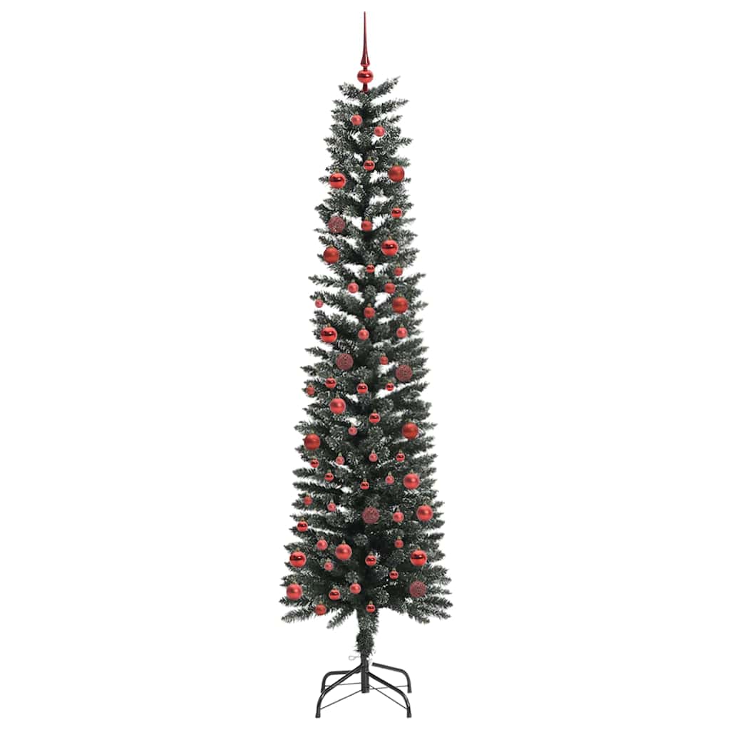 Mű karácsonyfa 300 LED-del Zöld 210 cm PVC és Műanyag és Acél