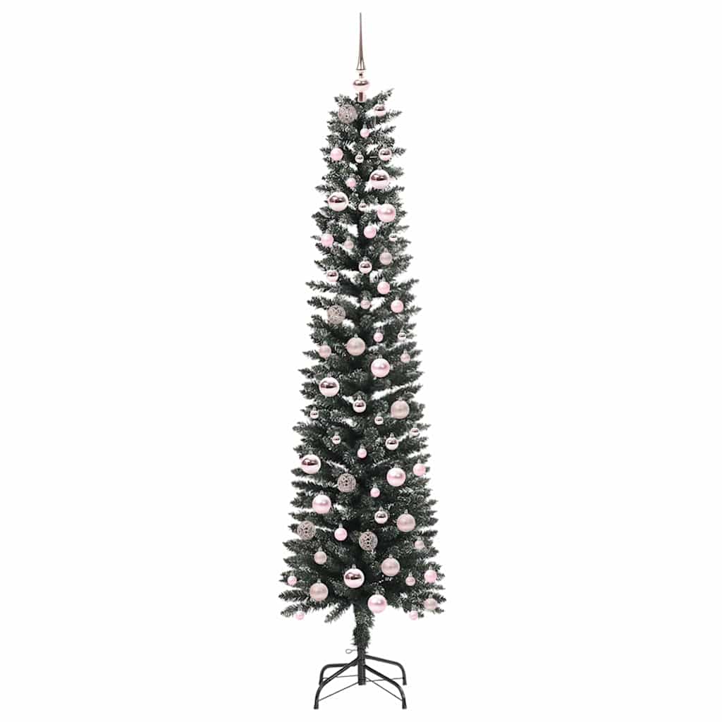 Mű karácsonyfa 300 LED-del Zöld 210 cm PVC és Műanyag és Acél