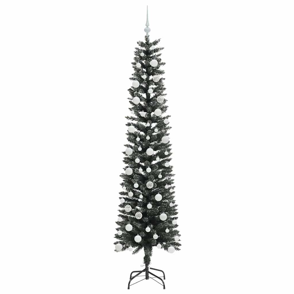 Mű karácsonyfa 300 LED-del Zöld 210 cm PVC és Műanyag és Acél