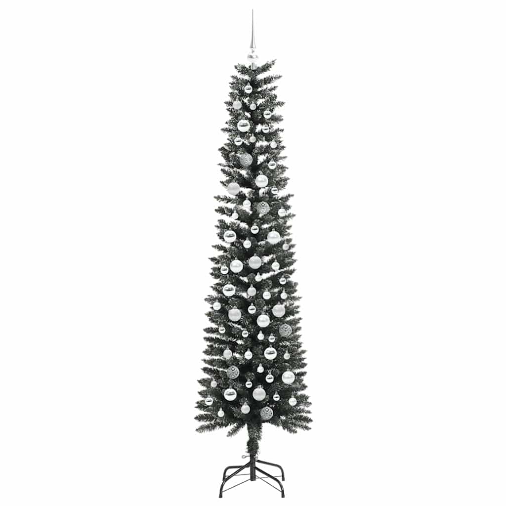 Mű karácsonyfa 300 LED-del Zöld 210 cm PVC és Műanyag és Acél