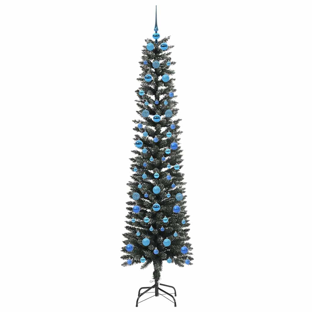Mű karácsonyfa 300 LED-del Zöld 210 cm PVC és Műanyag és Acél